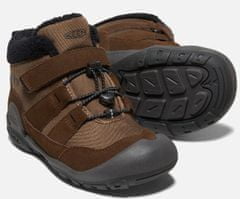 KEEN dětská zateplená outdoorová obuv Knotch Chukka Dark Earth/Black 1026740/1026737 hnědá 27,5