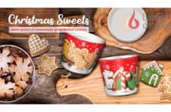 Bartek Vánoční svíčka ve skle CHRISTMAS SWEETS - gingerbread cookies with vanilla colored glaze