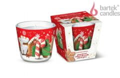 Bartek Vánoční svíčka ve skle CHRISTMAS SWEETS - gingerbread cookies with vanilla colored glaze