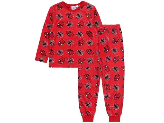 sarcia.eu Červené chlapecké pyžamo Spider-Man MARVEL s dlouhými rukávy 5-6 let 116 cm
