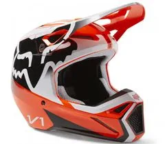 Fox Motokrosová helma V1 Leed Helmet Dot/Ece Fluo Orange vel. 2XL