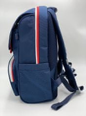 Klarion Stylová retro modrá školní taška Ron