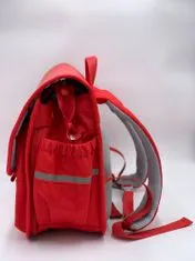 Klarion Stylová retro červená školní taška s penálem Hermiona