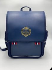 Klarion Stylová retro modrá školní taška s penálem Harry+