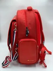 Klarion Stylová retro červená školní taška Ginny
