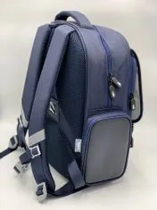 Klarion Stylová retro modrá školní taška Draco