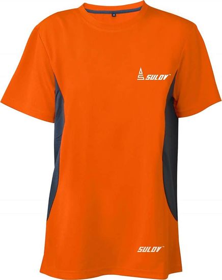 Sulov Pánské běžecké triko RUNFIT, oranžové Velikost: L Oblečení velikost: M