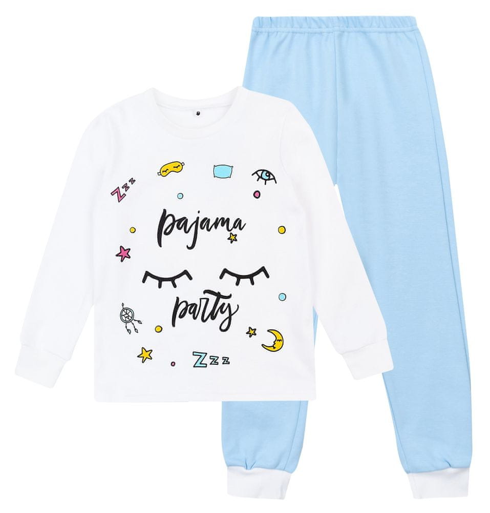Garnamama dětské pyžamo s potiskem svítícím ve tmě md50841_fm59 bílá 116