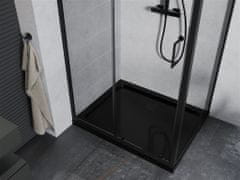 Mexen Apia sprchový kout 90x100, transparent, černá + vanička se sifonem (840-090-100-70-00-4070B)