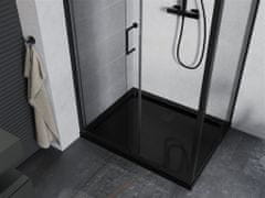 Mexen Apia sprchový kout 100x90, transparent, černá + vanička se sifonem (840-100-090-70-00-4070B)