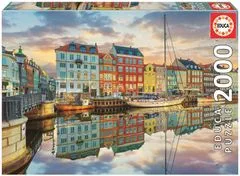 Educa Puzzle Západ slunce v Kodaňském přístavu
