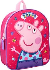 Vadobag Dětský batoh Prasátko Peppa Friends 32cm 3D růžový