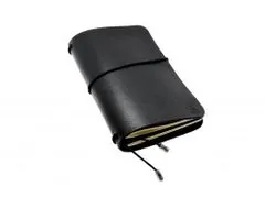 TLW Kožený zápisník ve stylu Midori černý vel.: Moleskine S (90x140mm)