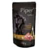 Piper ADULT 150g kapsička pro dospělé psy kuřecí srdce a hnědá rýže