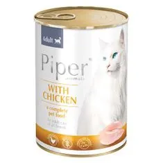 Piper CAT ADULT 400g kuřecí maso konzerva pro dospělé kočky
