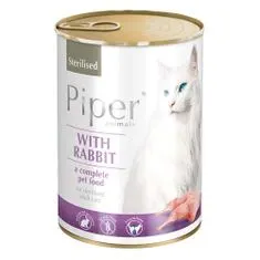 Piper CAT STERILISED 400g králík konzerva pro sterilizované kočky