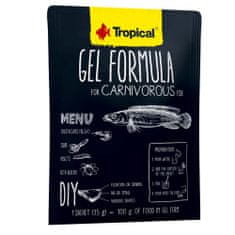 TROPICAL Gel Formula for Carnivorous Fish 1000ml 3x35g krmivo ve formě želé pro masožravé a všežravé ryby