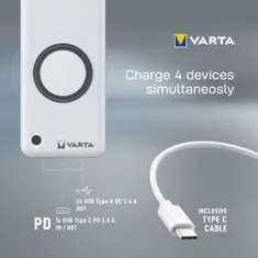 Varta Powerbanka Portable Wireless Powerbank 20000 mAh, 57909101111