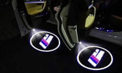 Zaparkorun.cz LED projektor loga značky automobilu, 2 ks, BMW M Sport