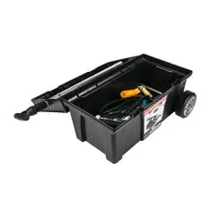 botle Mobilní černý kufr na nářadí Toolbox na kolečkách 62 x 38,5 x 32,5 cm