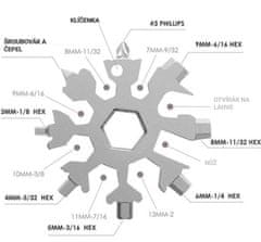 VivoVita Smartflake 18 v 1 – multifunkční nástroj ve tvaru sněhové vločky
