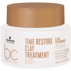 Schwarzkopf Bonacure Time Restore Clay Treatment Q10 + Mask posilující maska pro slabé a zralé vlasy 200ml