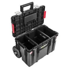botle Mobilní černý kufr na nářadí Toolbox na kolečkách Nosnost do 60 kg