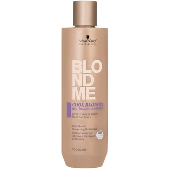 Schwarzkopf BlondMe Cool Blondes Neutralizing Shampoo - neutralizační šampon pro blond vlasy 300ml