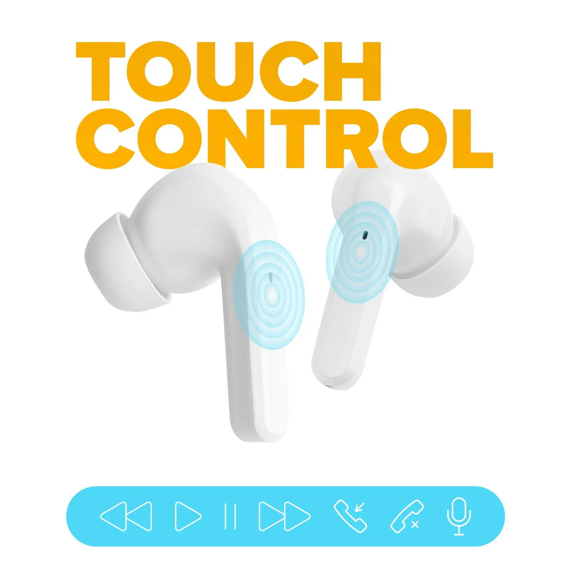  Bluetooth sluchátka niceboy hive pins 3 handsfree mikrofon aplikace ion ekvalizér skvělý zvuk dlouhá výdrž na nabití nabíjecí pouzdro 