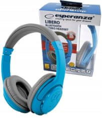 Esperanza Bezdrátová sluchátka Bluetooth Libero EH163B modrá