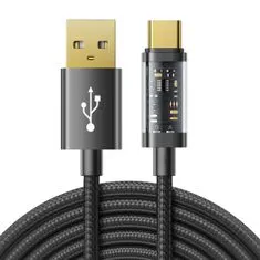 Joyroom Fast Charging kabel USB / USB-C 3A 2m, černý