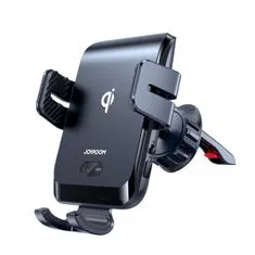 Joyroom JR-ZS214 Vent držák na mobil do auta, Qi nabíječka 15W, černý