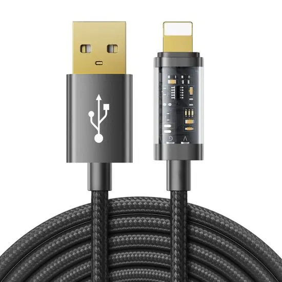 Joyroom Fast Charging kabel USB / Lightning 20W 2.4A 2m, černý