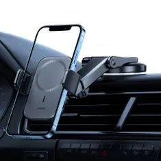 Joyroom JR-ZS295 Dashboard MagSafe magnetický držák do auta 15W, černý