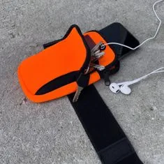 MG Running Armband běžecké pouzdro, oranžové