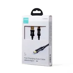 Joyroom Fast Charging kabel USB / USB-C 3A 2m, černý