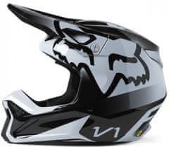 Fox Dětská motokrosová helma Yth V1 Leed Helmet Dot/Ece Black/White vel. YS