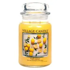 Village Candle vonná svíčka Fresh Lemon (Svěží citrón) 737g