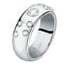 Luxusní ocelový prsten s krystaly Poetica SAUZ260 (Obvod 52 mm)