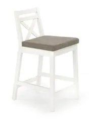 Halmar Barová židle Borys LOW, bílá
