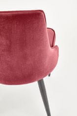 Halmar Kovová židle K365, červená