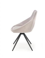 Halmar Kovová židle K431, šedá