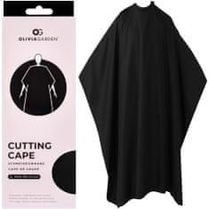Olivia Garden Cutting Cape BLACK - kadeřnická pelerína z ekologického materiálu