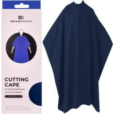 Olivia Garden Cutting Cape BLUE - kadeřnická pelerína z ekologického materiálu, vyrobeno z ekologických materiálů