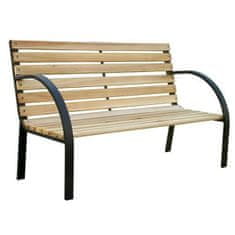 Strend Pro Zahradní dřevěná lavička EVERILD | 125x55x75 cm