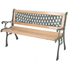 Strend Pro Zahradní dřevěná lavička GODIVA 122x54x73 cm