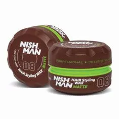 NISHMAN Wax Matt matný vosk na vlasy 08 150 ml