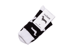 Kašmir Designové ponožky ALL DOG KS03 black - 38-40