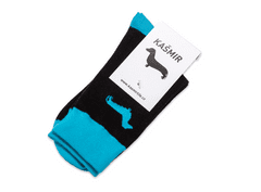 Kašmir Designové ponožky CRAZY KS05 blue - 35-38