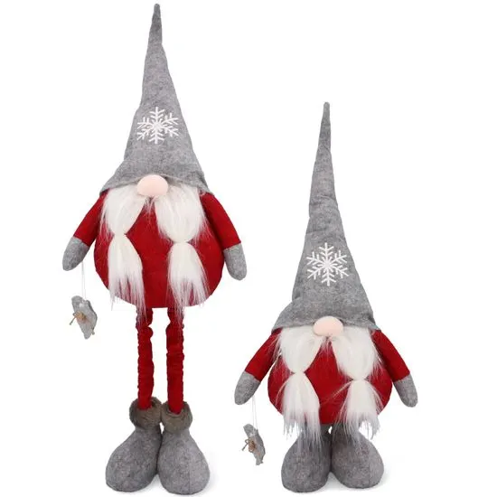 Chomik Gnome, vánoční trpaslík s nastavitelnými nohami - XXL 64/90 cm